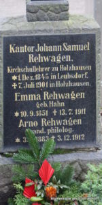 Grabstätte Rehwagen - Friedhof Holzhausen